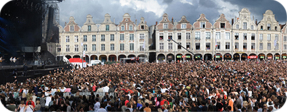 Le Arras Main Square Festival : un rendez-vous à la frontière française.